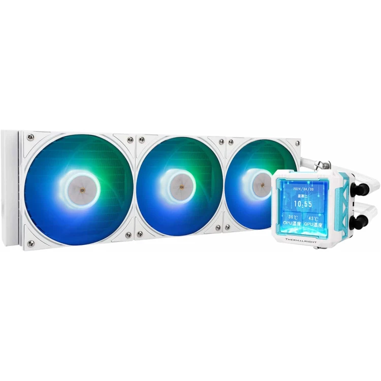 Thermalright Frozen Warframe PRO 360mm AIO Liquid CPU Cooler with LCD Display (White)