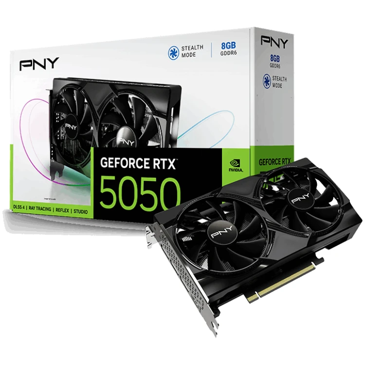 PNY GeForce RTX 5050 8G Dual Fan Graphics Card