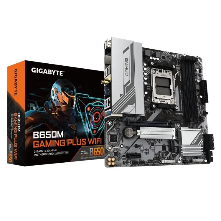 Gigabyte B650M Gaming PLUS WiFi DDR5 mATX Motherboard (4 DIMM)