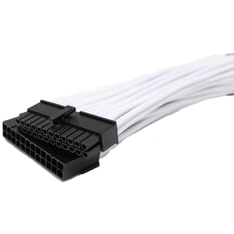 Sleeved Extension Cable 24-pin ATX (White)