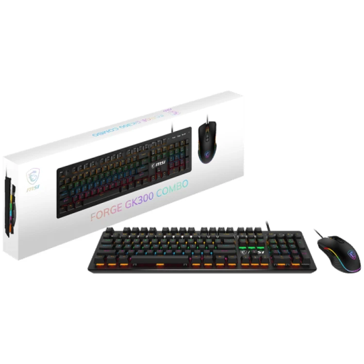 MSI Forge GK300 Gaming Keyboard (Blue Switch Mechanical) & Mouse Combo