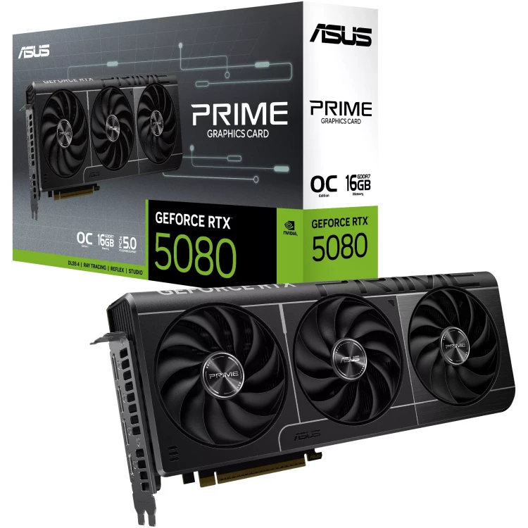 ASUS GeForce RTX 5080 16G GDDR7 PRIME EVO OC Graphics Card