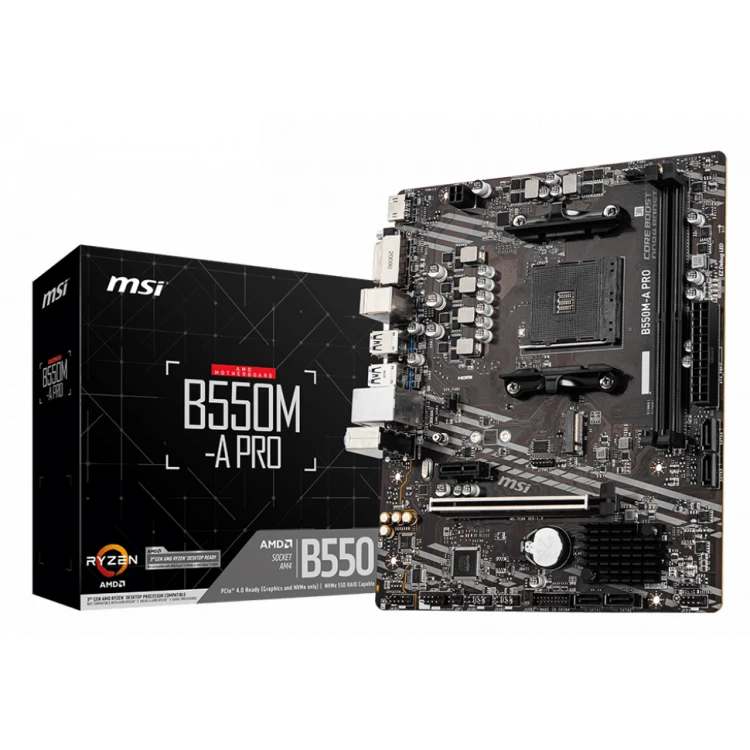 MSI B550M-A Pro mATX Motherboard (2 DIMM)