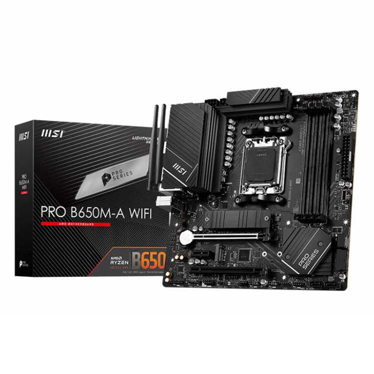 MSI B650M-A Pro AX WiFi DDR5 mATX Motherboard (4 DIMM)