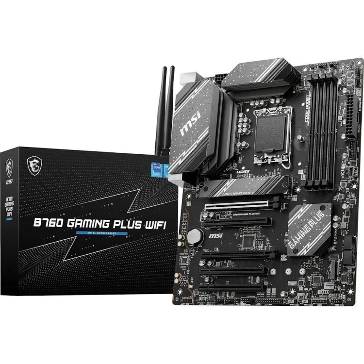 MSI B760 Gaming Plus WiFi DDR5 ATX Motherboard (4 DIMM)