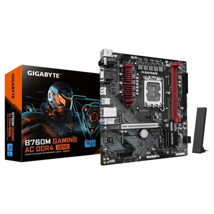 Gigabyte B760M Gaming AC WiFi DDR4 Gen5 mATX Motherboard (2 DIMM)