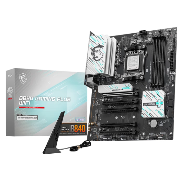 MSI B840 Gaming Plus WiFi DDR5 ATX Motherboard (4 DIMM)