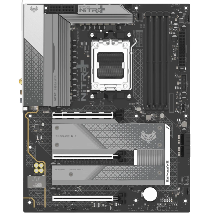 Sapphire Nitro+ B850A WiFi7 DDR5 ATX Motherboard (4 DIMM)