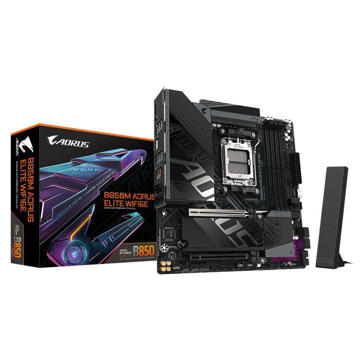 Gigabyte B850M Aorus Elite WiFi6E DDR5 mATX Motherboard (4 DIMM)