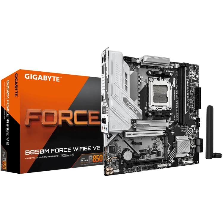 Gigabyte B850M Force WiFi6E V2 DDR5 mATX Motherboard (2 DIMM)