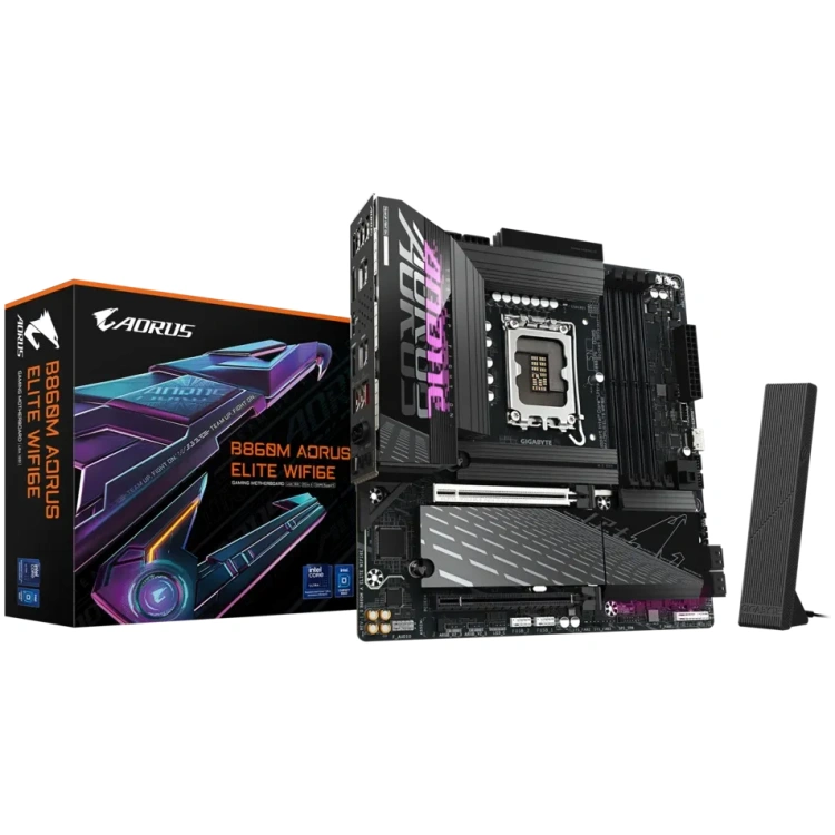 Gigabyte B860M Aorus Elite WiFi6E DDR5 mATX Motherboard (4 DIMM)