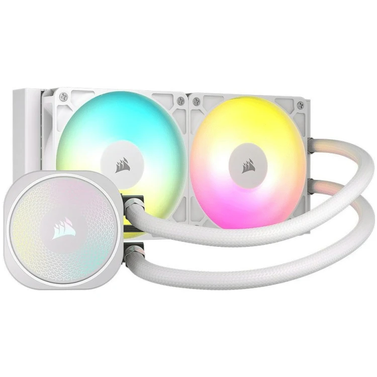 Corsair Nautilus 240mm AIO with 2xRS120 ARGB fans (White)