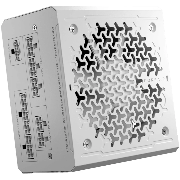 Corsair RM850e Cybernetics 850W 80Plus Gold Rated Power Supply, Fully Modular (White)