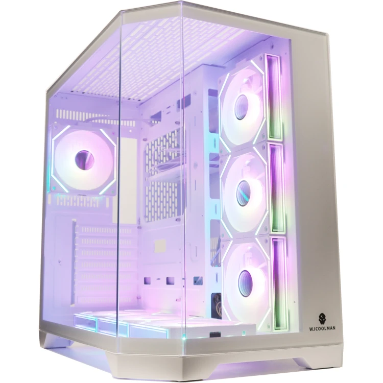 Crox K Dreamer Plus White ATX Case (7xPremium ARGB Infinity Fans)