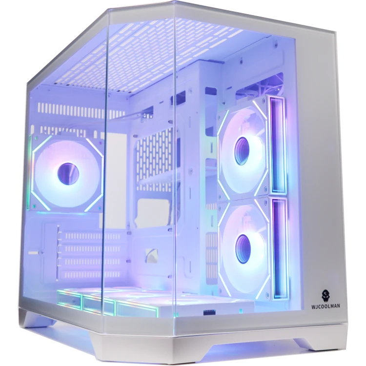 Crox K Dreamer White mATX Case (6x Premium Infinity ARGB Fans)