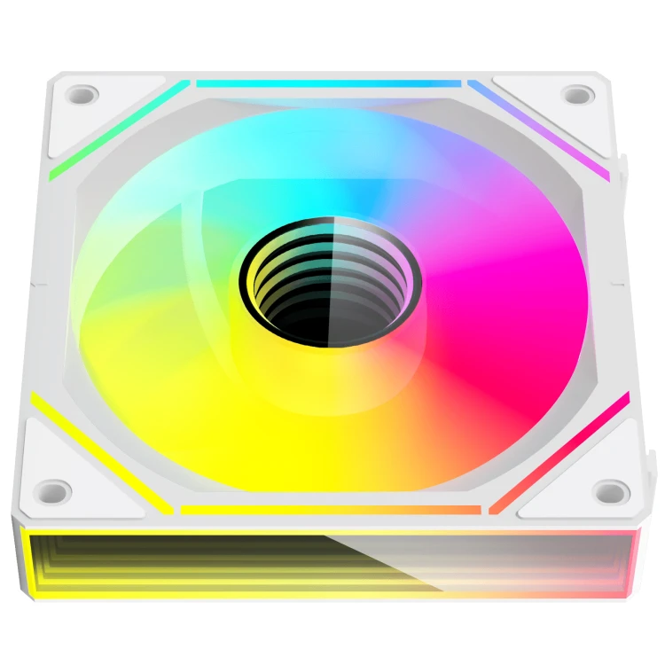 Crox 120mm Premium Interlocking Reverse Blade Case Fan PWM/ARGB (White)