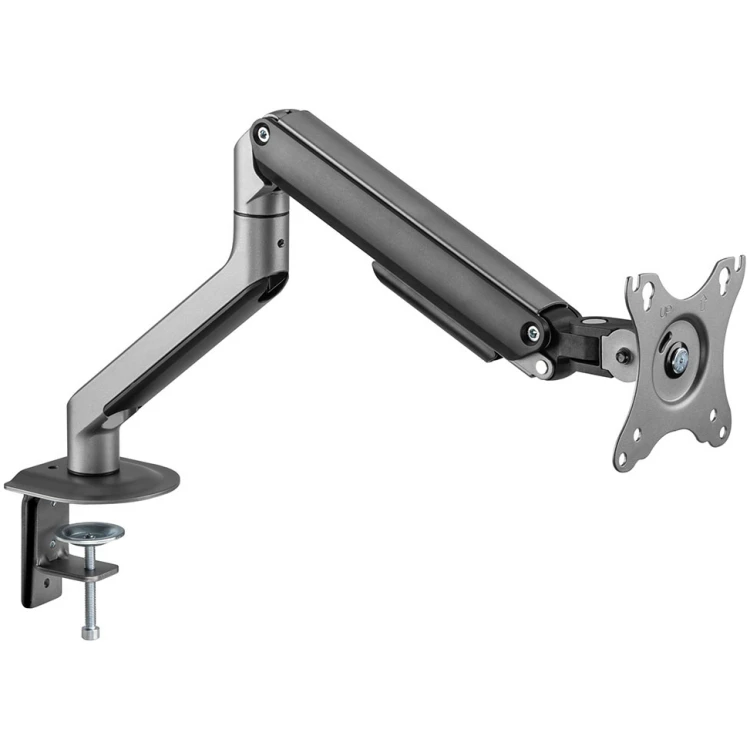 INFINITY Grey Single Monitor Economical Spring-Assisted Monitor Arm support 17”-32”, up to 9kg - INF751-C012