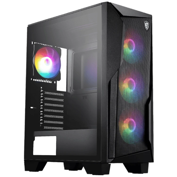 MSI MAG Forge 130A Airflow ATX Case (4xFixed LED Fans)