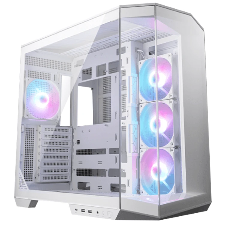 MSI MAG PANO 100R PZ White ATX Case (4xARGB Fans)