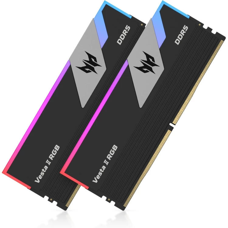 32GB (2x16GB) DDR5 6000MHz CL32 Predator Vesta II RGB DDR5 Memory XMP/EXPO