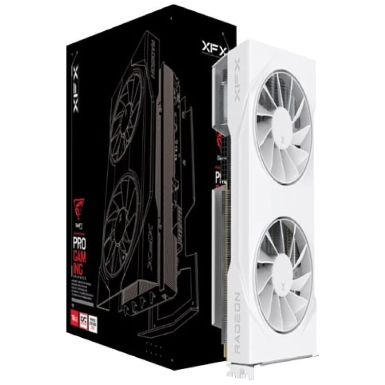 XFX Swift Radeon RX 9070 White Dual OC 16G GDDR6 Graphics Card