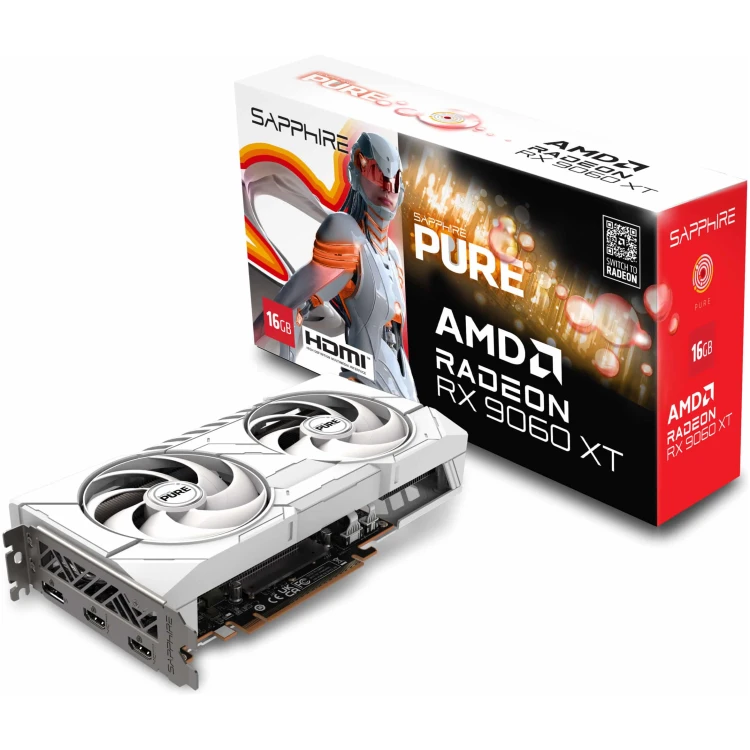 Sapphire PURE Radeon RX 9060 XT 16G GDDR6 Graphics Card