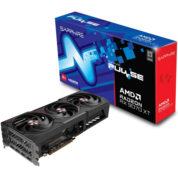Sapphire PULSE Radeon RX 9070 XT Gaming 16G GDDR6 Graphics Card