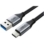 USB-C Type-C Male to Type-A Male Cable (5Gbps/3A Charging)