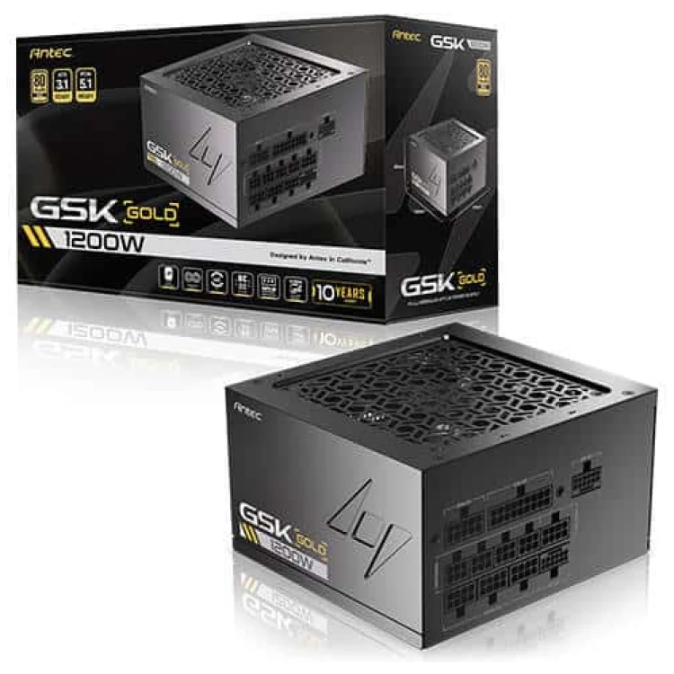 Antec GSK1200 1200W (80Plus Gold) PSU, Fully Modular (12VPHWR 16-pin)