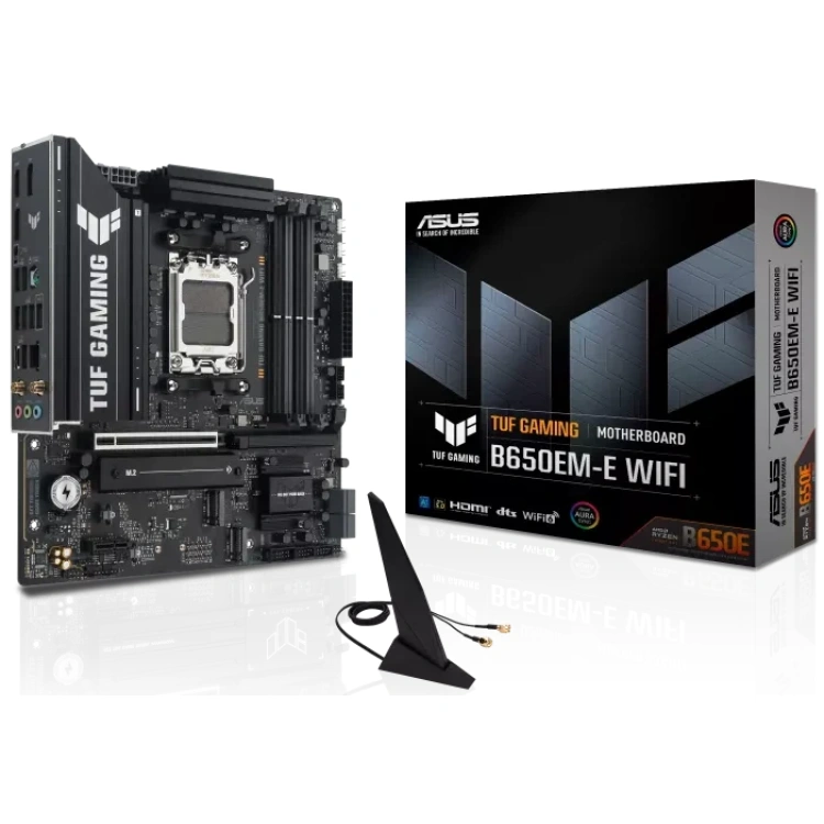 ASUS TUF Gaming B650EM-E WiFi DDR5 mATX Motherboard (4 DIMM)