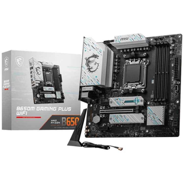 MSI B650M Gaming Plus WiFi DDR5 mATX Motherboard (4 DIMM)