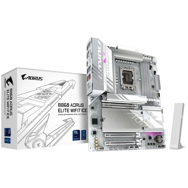 Gigabyte B860 Aorus Elite ICE WiFi7 DDR5 ATX Motherboard (4 DIMM)