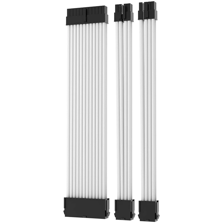Sleeved Cable Kit (A) 1xATX, 1xEPS, 1xPCIe (White)