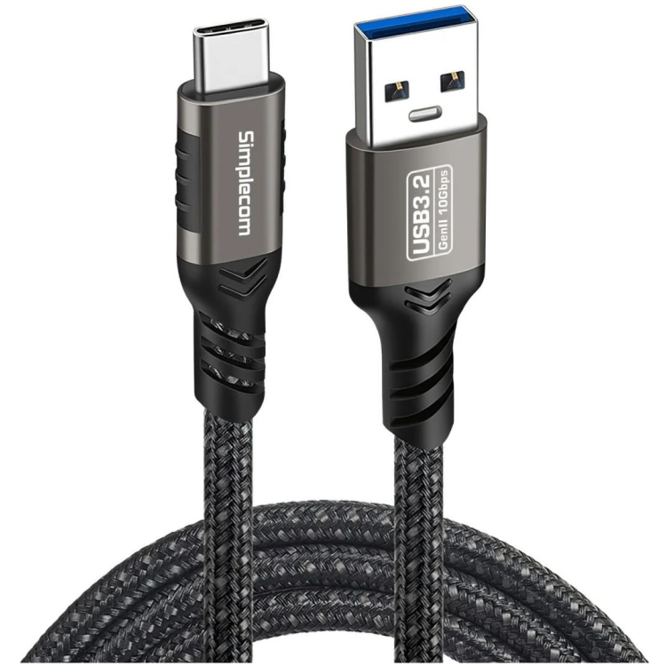 USB Type-A to Type-C 2m Male to Male Cable 10Gbps (CAU520)