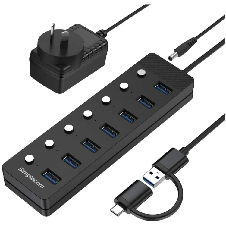 Simplecom 7 port USB 3.0 Hub (CH375C)