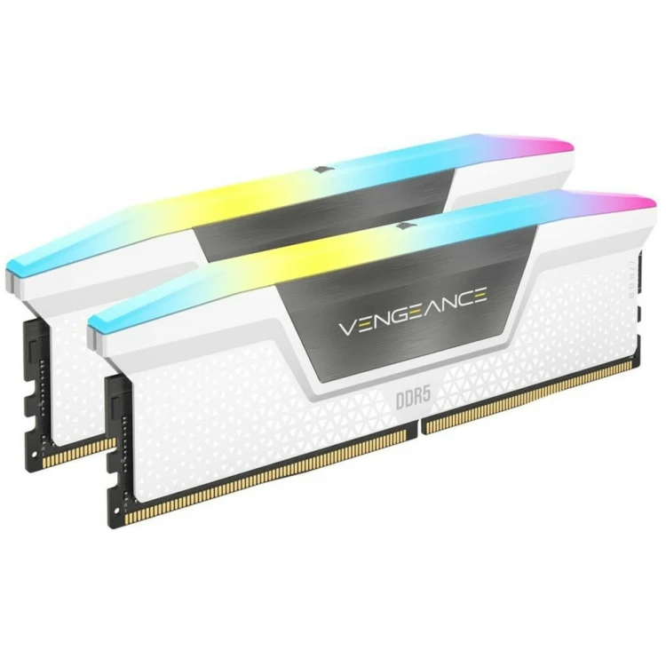 32GB (2x16GB) DDR5 6000MHz CL36 Corsair Vengeance RGB (White)