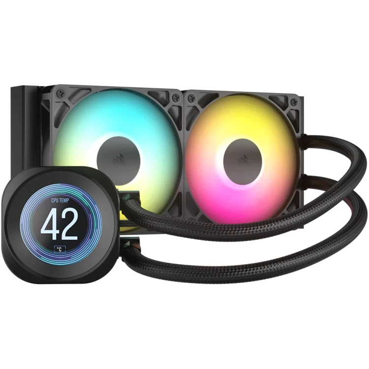 Corsair Nautilus 240mm LCD ARGB Liquid Cooler 2xRS120 ARGB fans