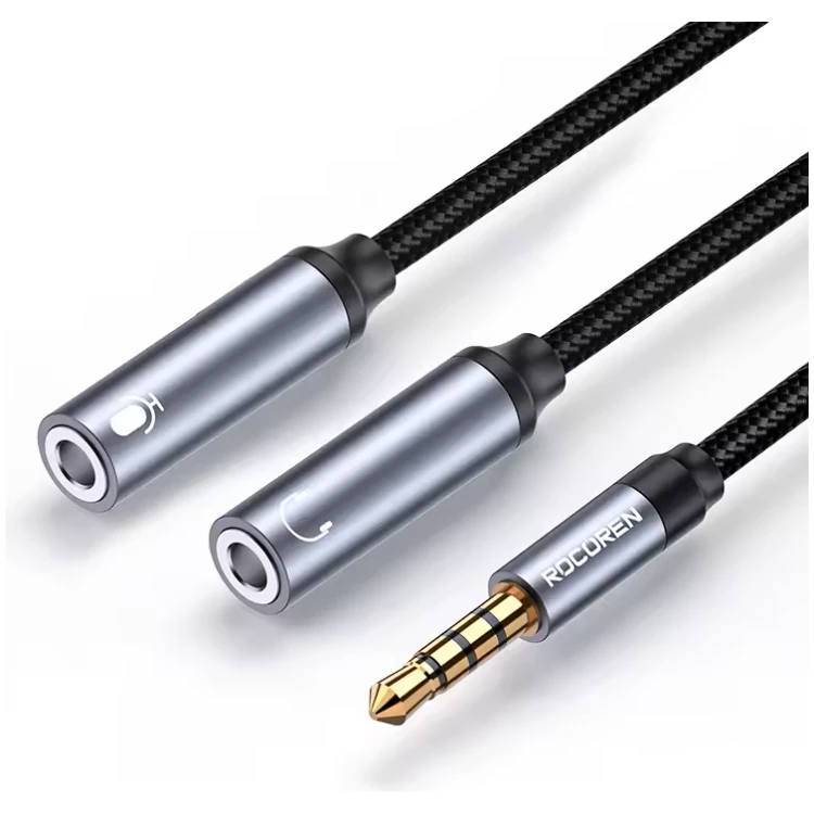 3.5mm Audio Y Splitter (Male) to (2xFemale) for Headset