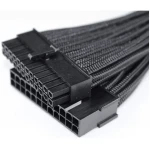 Sleeved Extension Cable 24-pin ATX (Black)