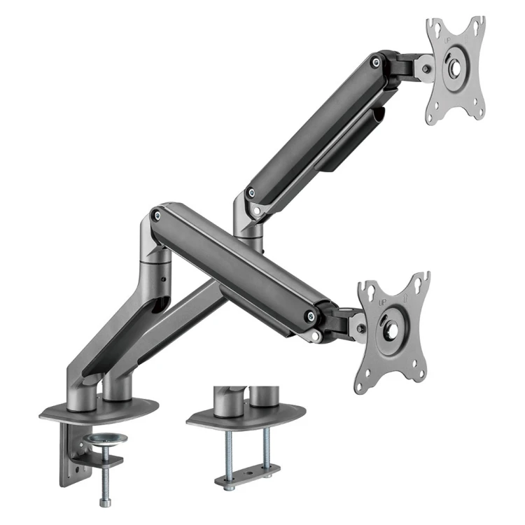 Infinity Dual Monitor Economical Spring-Assisted Monitor Arm 17"-32" - Grey