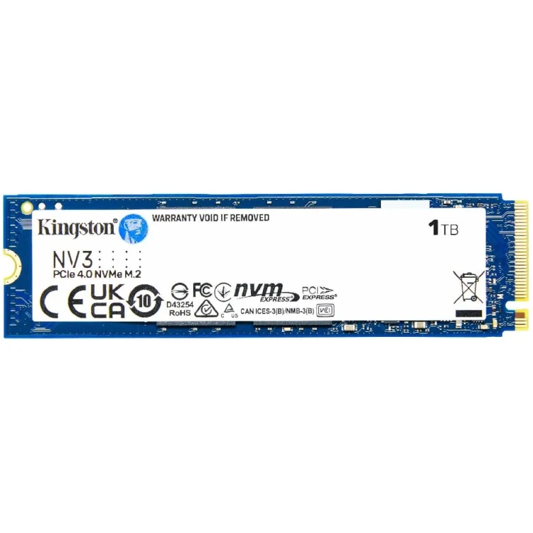 1TB M.2 NVMe SSD Kingston NV3 Gen4x4 up to 6000/4000MB/s