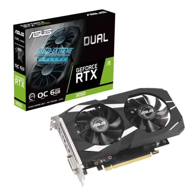 ASUS DUAL GeForce RTX 3050 6GB OC Graphics Card