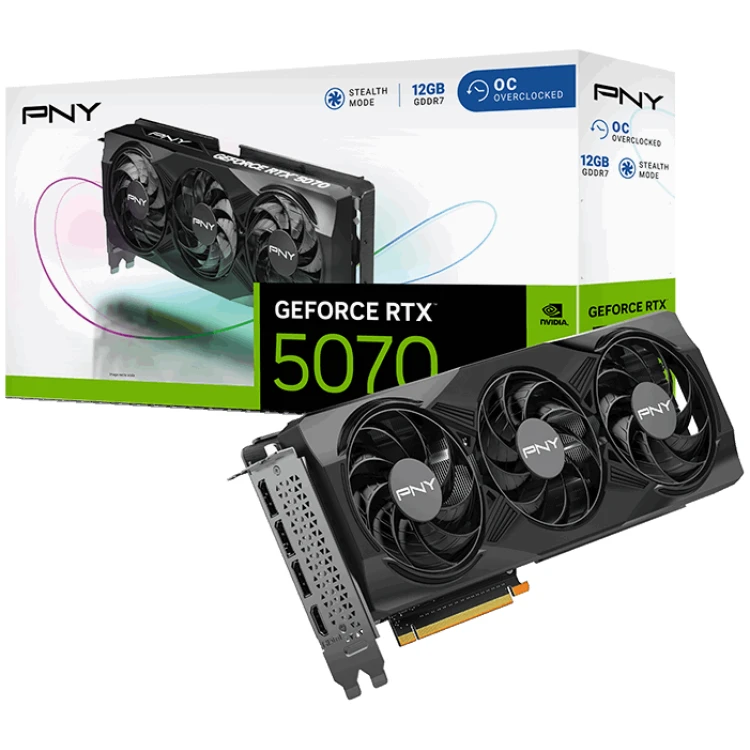 PNY GeForce RTX 5070 12G OC Graphics Card