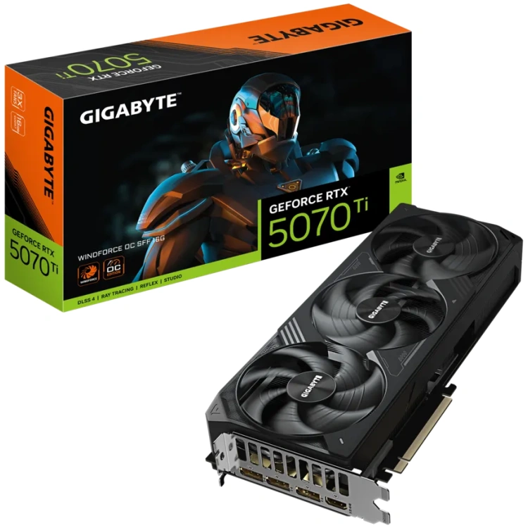 Gigabyte GeForce RTX 5070 Ti 16G GDDR7 Windforce OC Graphics Card