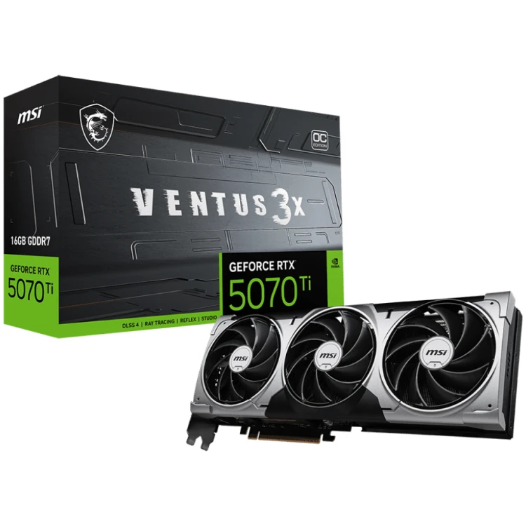 MSI GeForce RTX 5070 Ti 16G GDDR7 Ventus 3X OC Graphics Card