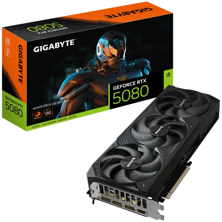 Gigabyte GeForce RTX 5080 16G GDDR7 Windforce OC Graphics Card