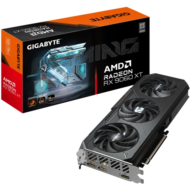 Gigabyte Radeon RX 9060 XT 16G GDDR6 Gaming OC Graphics Card