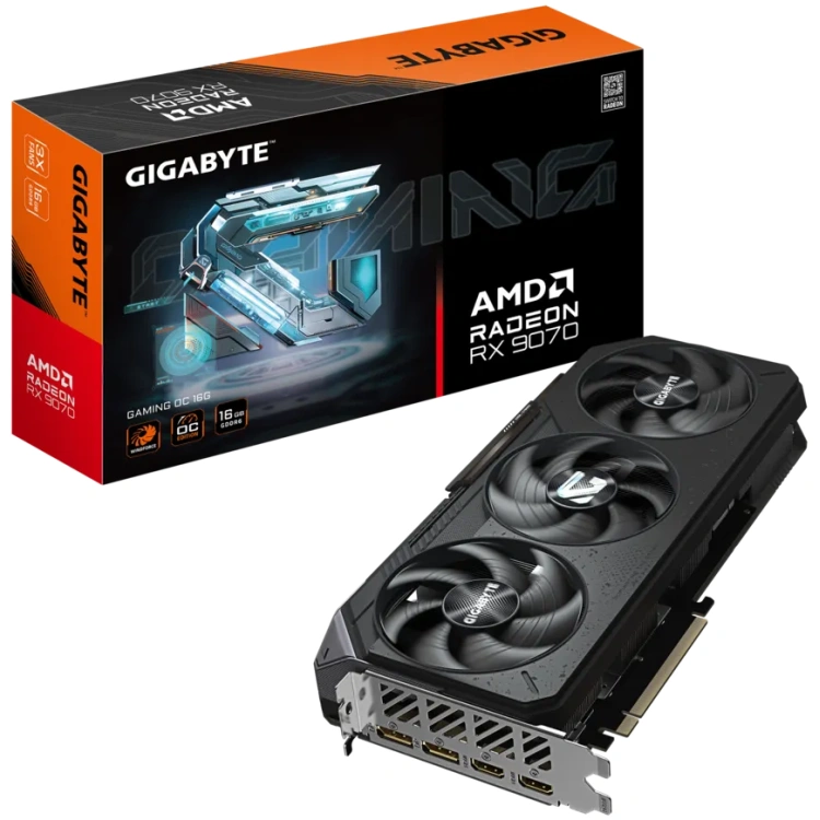 Gigabyte Radeon RX 9070 Gaming OC 16G GDDR6 Graphics Card
