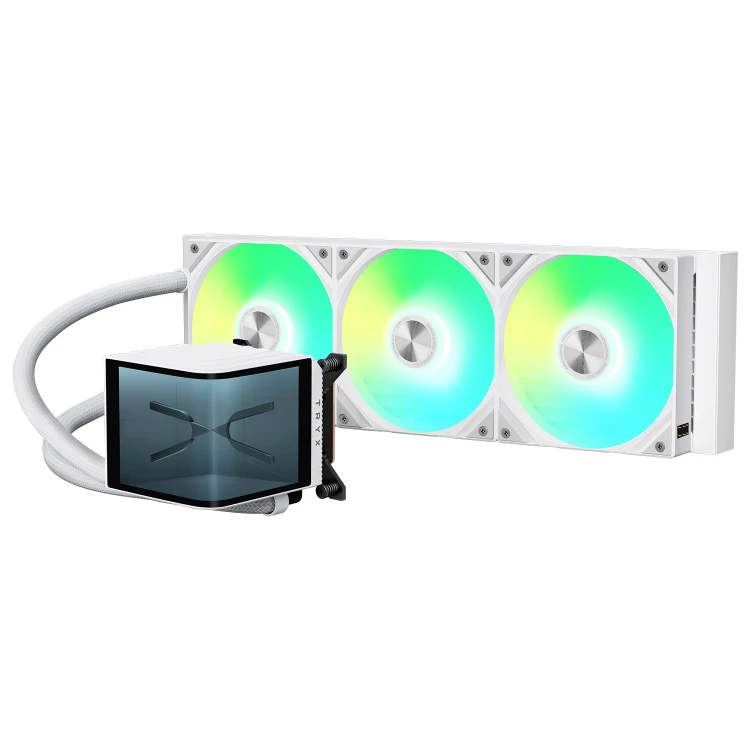 Tryx Panorama SE OLED LCD Display 360mm AIO with 3xARGB fans (White)