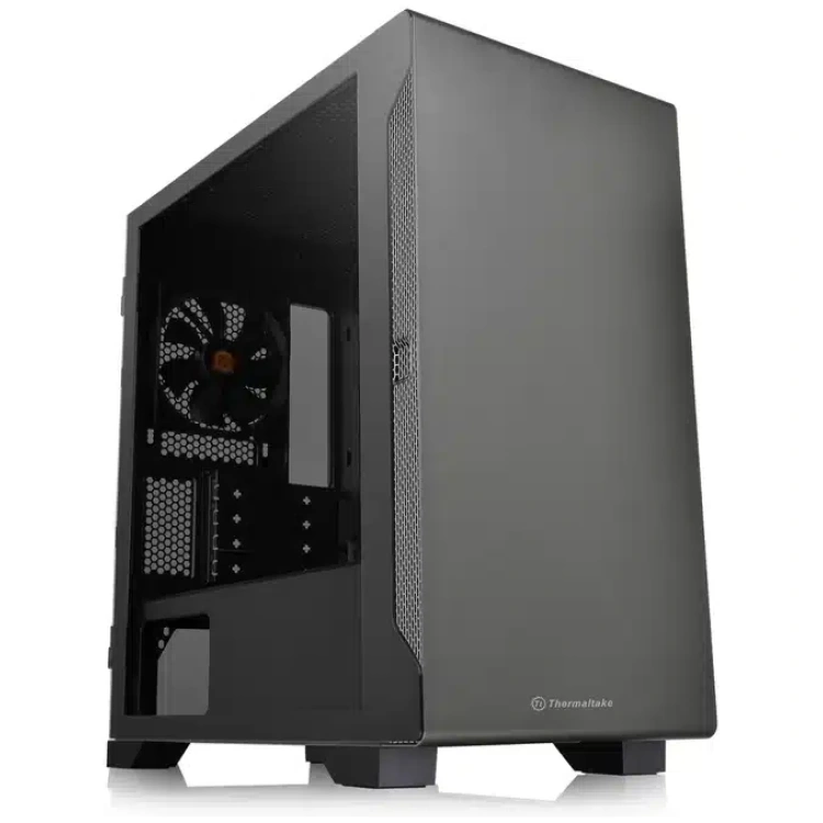 Thermaltake S100 Tempered Glass mATX Case (Black)